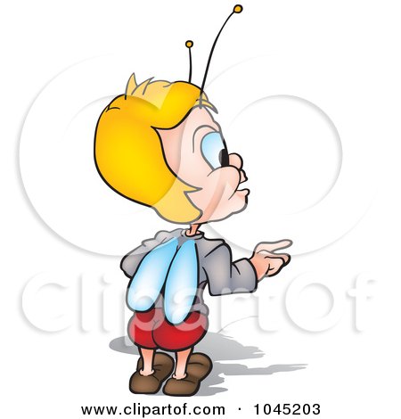 Royalty-Free (RF) Clip Art Illustration of a Beetle Standing And Looking by dero