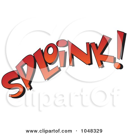 Royalty-Free (RF) Clip Art Illustration of a Cartoon Sploink by toonaday