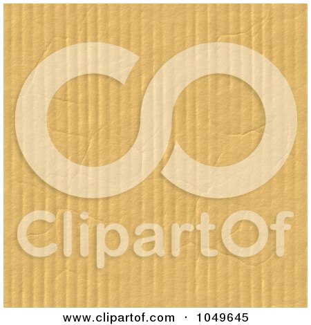 Royalty-Free (RF) Clip Art Illustration of a Corrugated Cardboard Texture With Creases And Wrinkles by Arena Creative