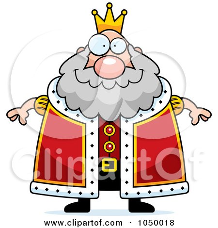 Royalty-Free (RF) Clip Art Illustration of a Plump King by Cory Thoman