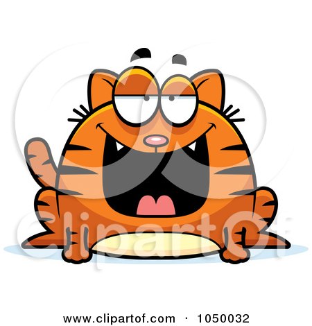Royalty-Free (RF) Clip Art Illustration of a Fat Marmalade Cat by Cory Thoman