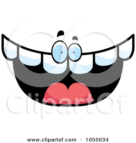 Royalty-Free (RF) Clip Art Illustration of a Happy Tooth Character by Cory Thoman