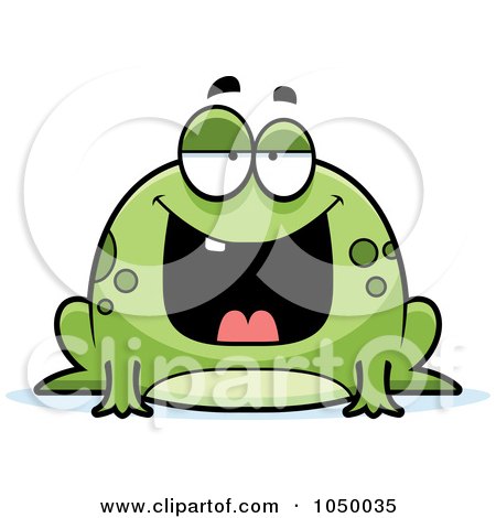 Royalty-Free (RF) Clip Art Illustration of a Fat Frog by Cory Thoman