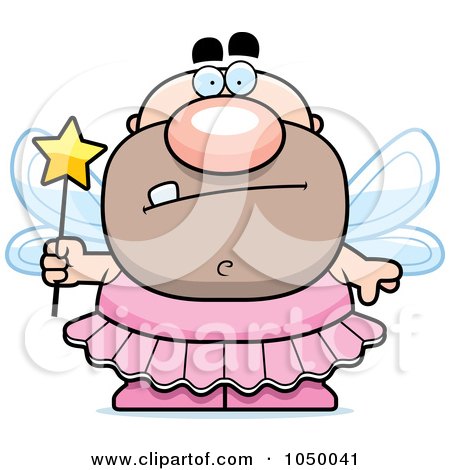 Royalty-Free (RF) Clip Art Illustration of a Tooth Fairy Man by Cory Thoman