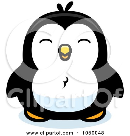 Royalty-Free (RF) Clip Art Illustration of a Baby Penguin by Cory Thoman