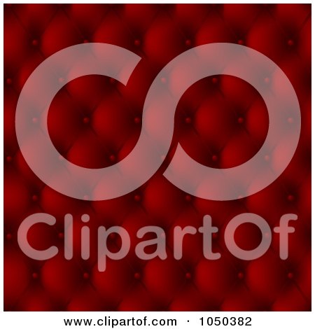 Royalty-Free (RF) Clip Art Illustration of a Red Leather Upholstery Background Pattern by KJ Pargeter