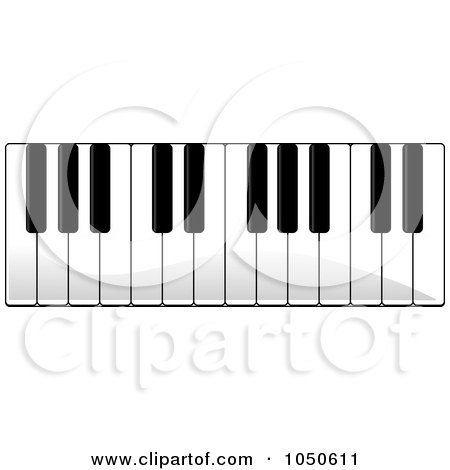 Royalty-Free (RF) Clip Art Illustration of Piano Keys by Pams Clipart