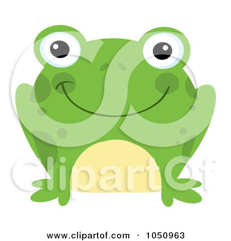 Royalty-Free Vector Clip Art Illustration of a Smiling Frog by Hit Toon