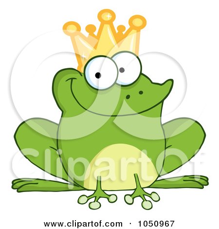 Royalty-Free Vector Clip Art Illustration of a Frog Prince by Hit Toon