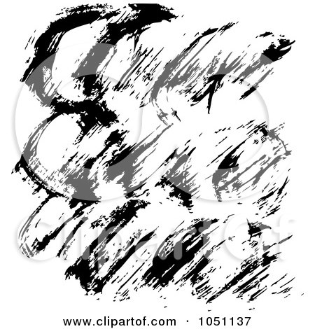 Royalty-Free Vector Clip Art Illustration of a Black And White Texture - 4 by Cherie Reve
