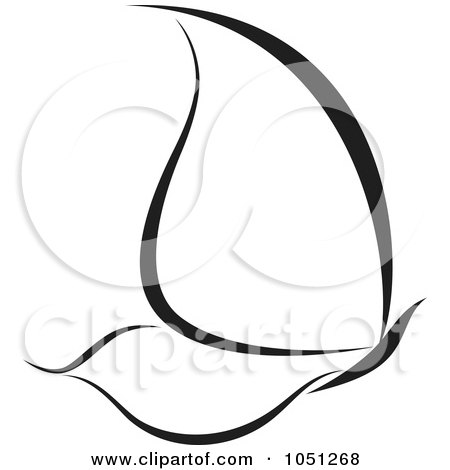 Royalty-Free Vector Clip Art Illustration of a Black And White Butterfly Logo - 12 by elena