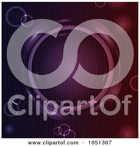 Royalty-Free Vector Clip Art Illustration of a Background Of An Abstract Metallic Circle In Purple And Red by elaineitalia