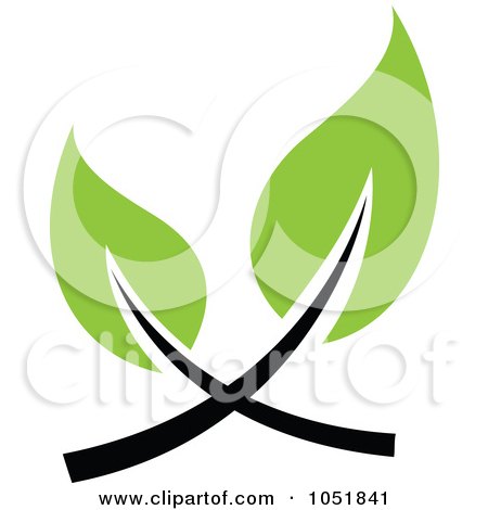 Royalty-Free Vector Clip Art Illustration of a Seedling Plant Ecology Logo - 29 by elena