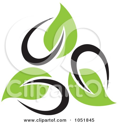 Royalty-Free Vector Clip Art Illustration of a Seedling Plant Ecology Logo - 18 by elena