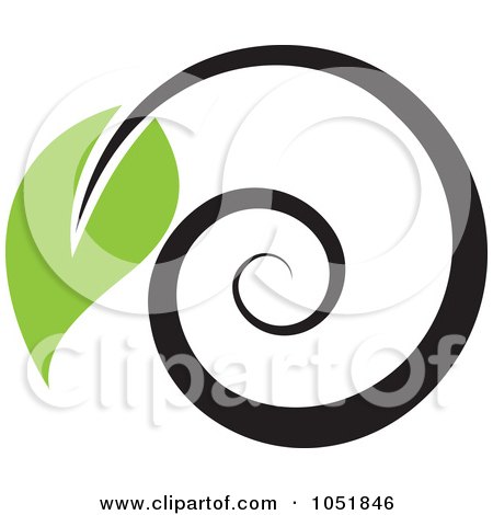 Royalty-Free Vector Clip Art Illustration of a Seedling Plant Ecology Logo - 12 by elena