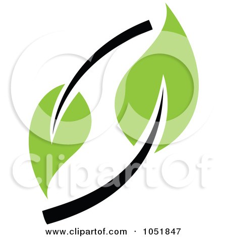 Royalty-Free Vector Clip Art Illustration of a Seedling Plant Ecology Logo - 26 by elena