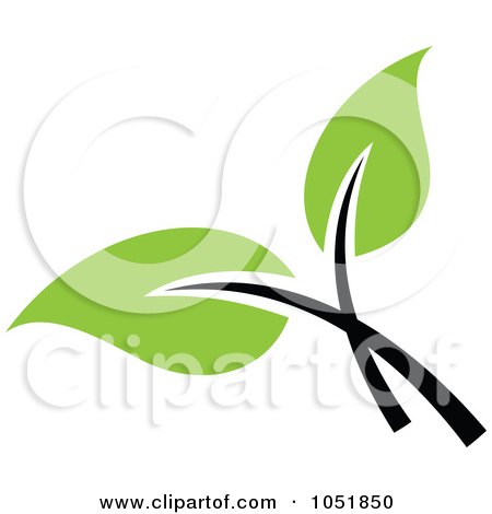 Royalty-Free Vector Clip Art Illustration of a Seedling Plant Ecology Logo - 25 by elena