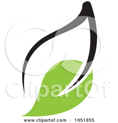 Royalty-Free Vector Clip Art Illustration of a Seedling Plant Ecology Logo - 13 by elena