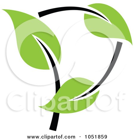 Royalty-Free Vector Clip Art Illustration of a Seedling Plant Ecology Logo - 24 by elena