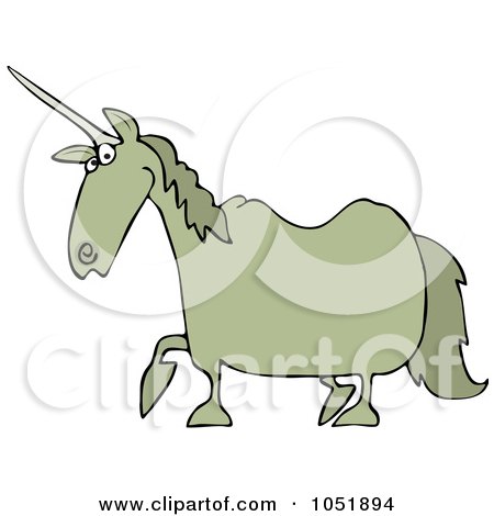 Royalty-Free Vector Clip Art Illustration of a Tan Unicorn by djart