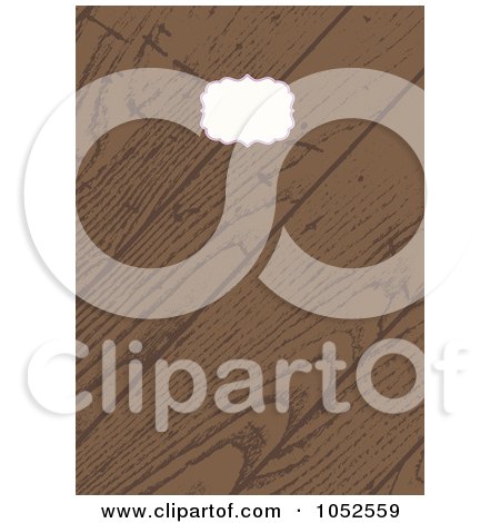Royalty-Free Vector Clip Art Illustration of a Wooden Invitation Background With Copyspace - 5 by BestVector