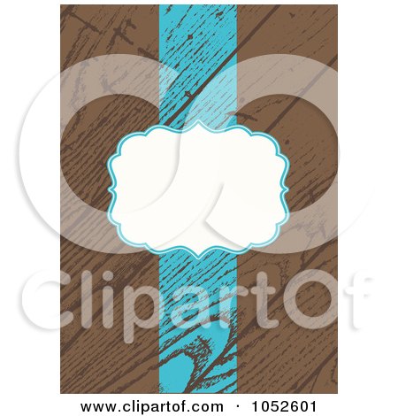 Royalty-Free Vector Clip Art Illustration of a Wooden Invitation Background With Copyspace - 6 by BestVector