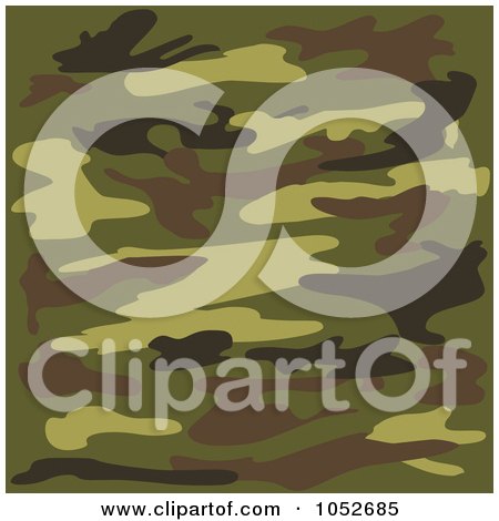 Royalty-Free Vector Clip Art Illustration of a Background Of Camouflage by yayayoyo