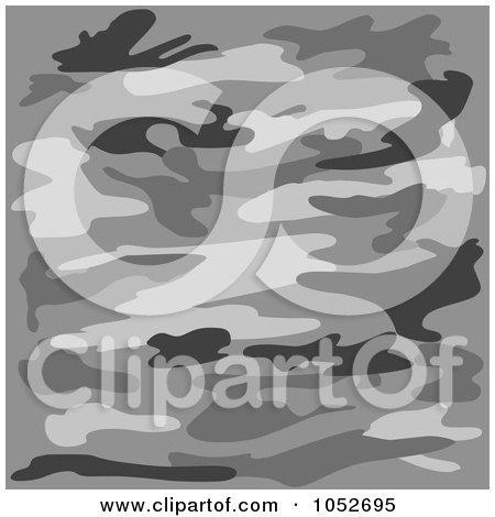 Royalty-Free Vector Clip Art Illustration of a Background Of Gray Camouflage by yayayoyo