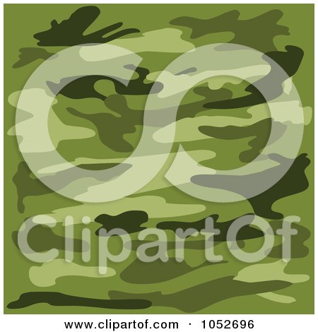 Royalty-Free Vector Clip Art Illustration of a Background Of Green Camouflage by yayayoyo