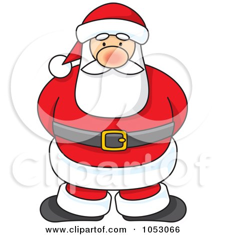 Royalty-Free Vector Clip Art Illustration of a Cartoon Santa by Any Vector