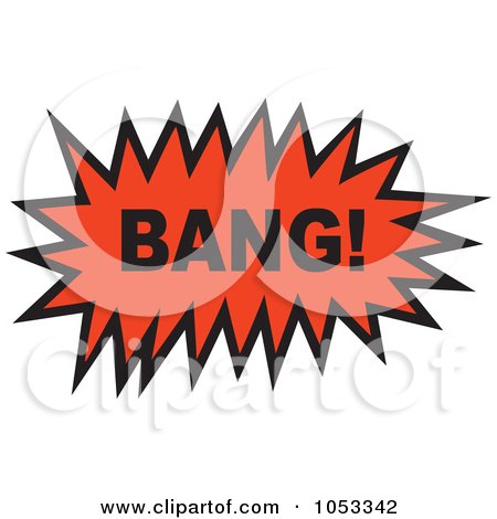 Royalty-Free Vector Clip Art Illustration of a Bang Comic Burst - 2 by Prawny