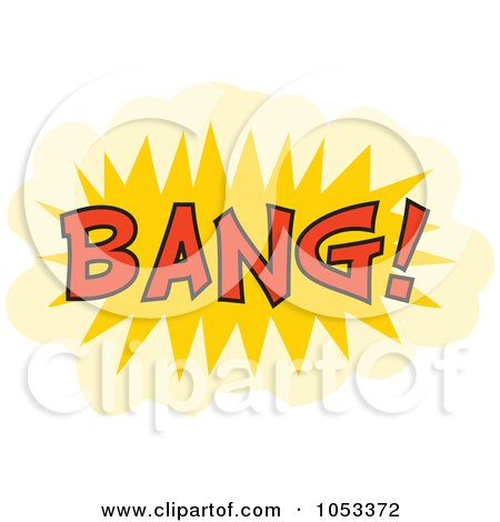 Royalty-Free Vector Clip Art Illustration of a Bang Comic Burst - 3 by Prawny