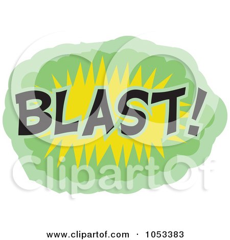Royalty-Free Vector Clip Art Illustration of a Blast Comic Burst - 1 by Prawny