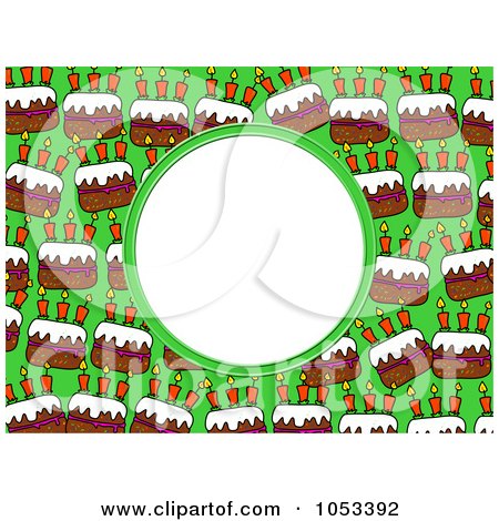 Royalty-Free Clip Art Illustration of a Cake Frame With White Space by Prawny