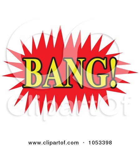 Royalty-Free Vector Clip Art Illustration of a Bang Comic Burst - 1 by Prawny
