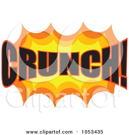 Royalty-Free Vector Clip Art Illustration of a Crunch Comic Burst - 3 by Prawny