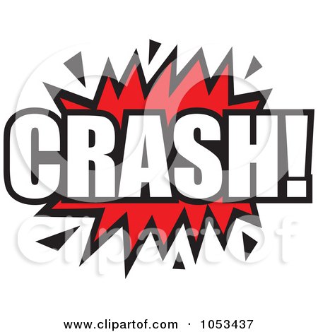 Royalty-Free Vector Clip Art Illustration of a Crash Comic Burst - 4 by Prawny