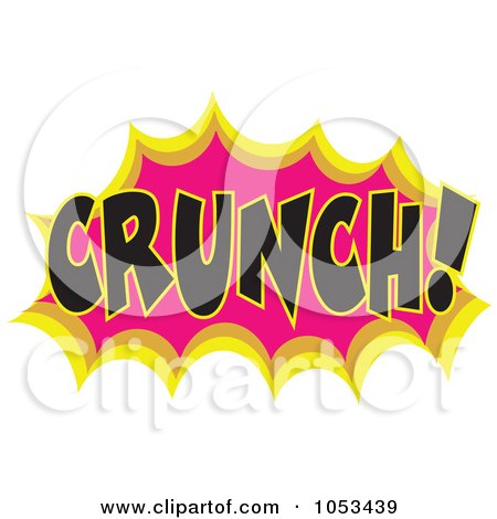 Royalty-Free Vector Clip Art Illustration of a Crunch Comic Burst - 2 by Prawny