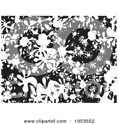 Royalty-Free Clip Art Illustration of a Background Pattern Of Splatters - 1 by Prawny