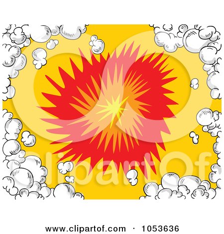 Royalty-Free Vector Clip Art Illustration of a Comic Explosion Background by yayayoyo