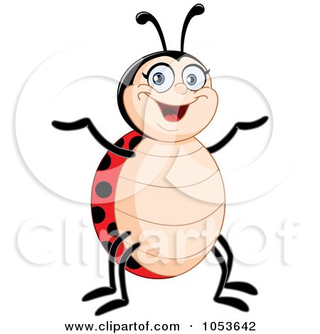 Royalty-Free Vector Clip Art Illustration of a Happy Ladybug by yayayoyo