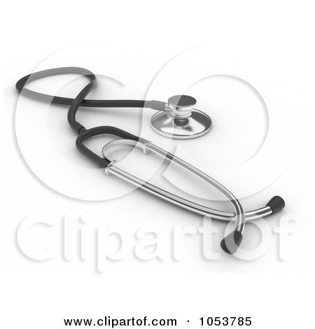 Royalty-Free 3d Clip Art Illustration of a 3d Stethoscope by BNP Design Studio