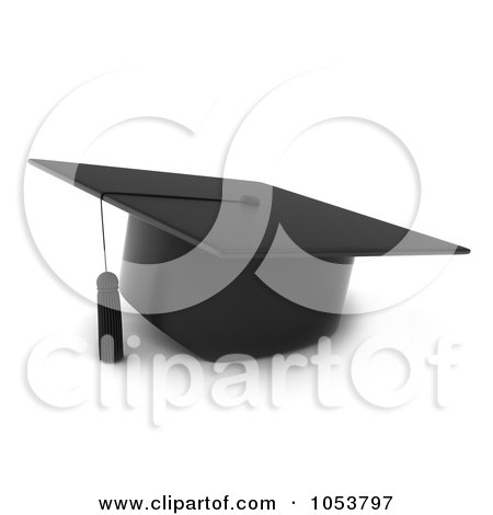 Royalty-Free 3d Clip Art Illustration of a 3d Graduation Cap by BNP Design Studio