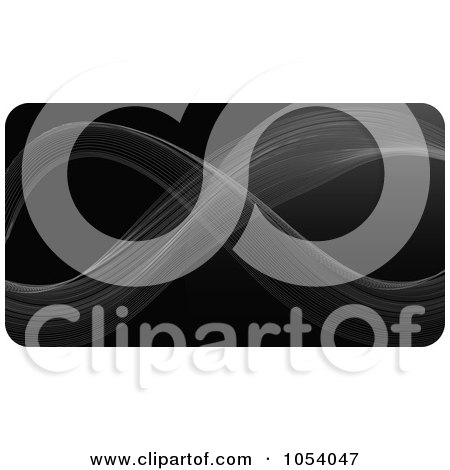 Royalty-Free Vector Clip Art Illustration of an Abstract Black Business Card Or Background Design - 2 by vectorace