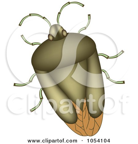 Royalty-Free Vector Clip Art Illustration of a Beetle by vectorace