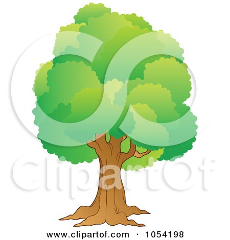 Royalty-Free Vector Clip Art Illustration of a Lush Tree by visekart
