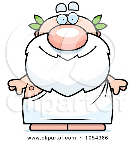 Royalty-Free Vector Clip Art Illustration of a Chubby Greek Man by Cory Thoman