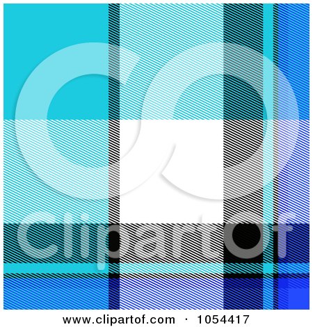 Royalty-Free Clip Art Illustration of a Blue Plaid Background by Arena Creative