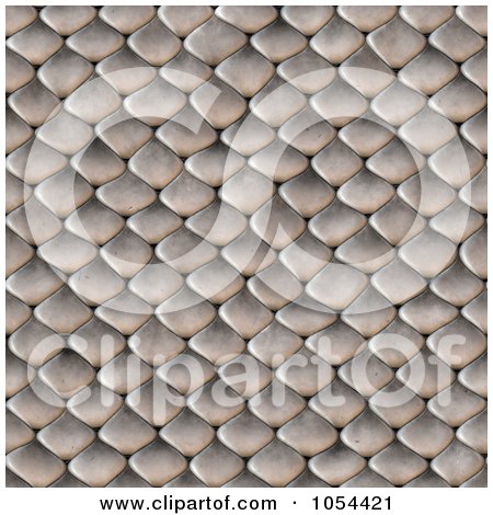 Royalty-Free Clip Art Illustration of a Seamless Snake Scales Background by Arena Creative