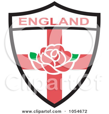 Royalty-Free Vector Clip Art Illustration of an England Rugby Shield - 5 by patrimonio